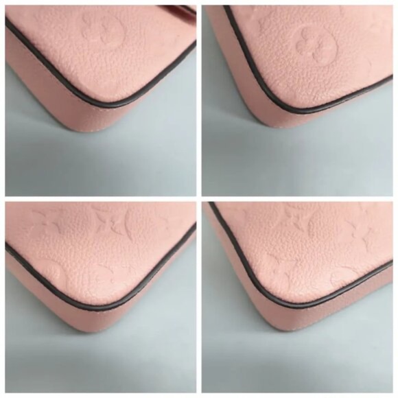 100% Authentic Louis Vuitton Pochette Felicie Pink W/P Monogram Shoulder Bag - Picture 6 of 12